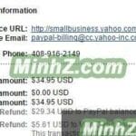 yahoo small bussiness refund