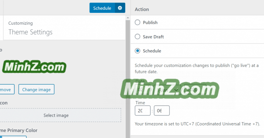 Your scheduled changes just published