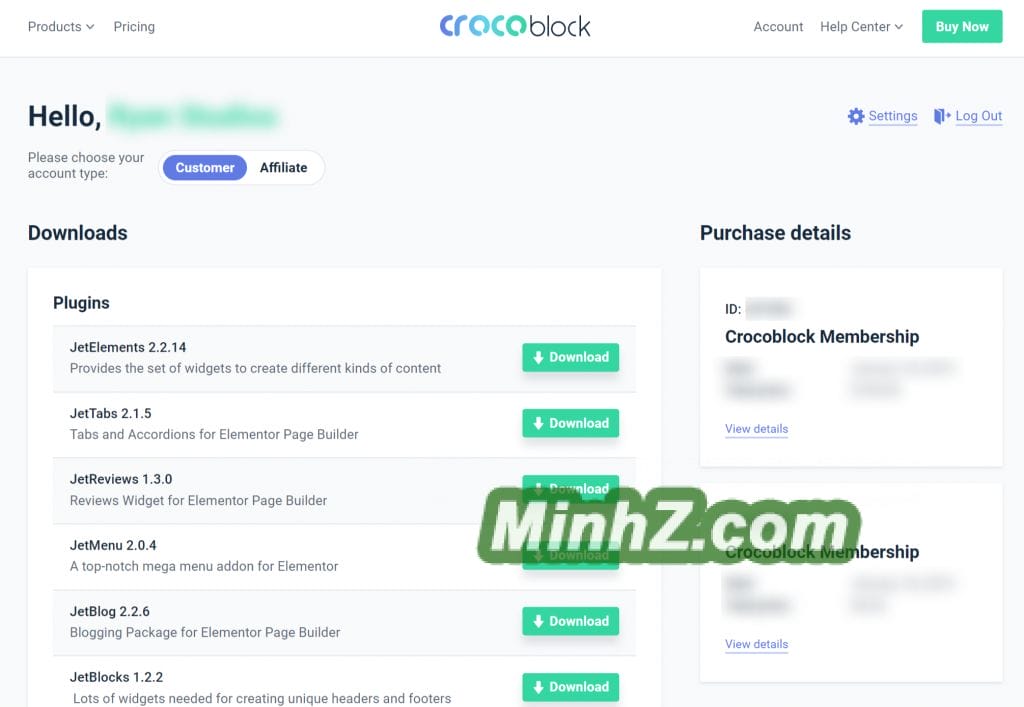 chia se Crocoblock gia re