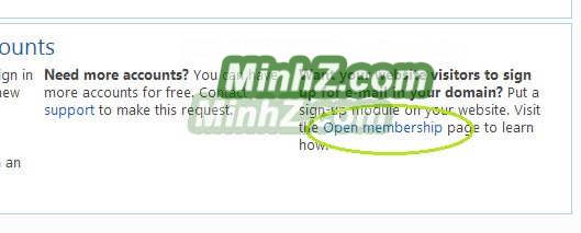 Windows Live Admin Center 10