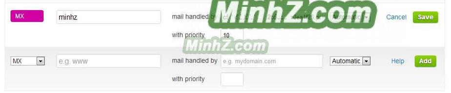 Chỉnh mail MX ở DNS Cloudflare