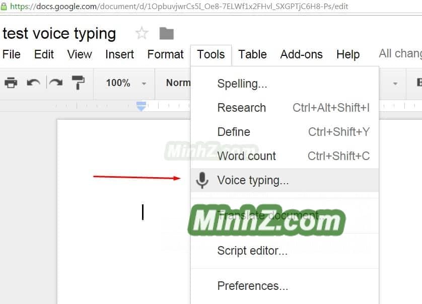 Gõ tiếng việt bằng giọng nói