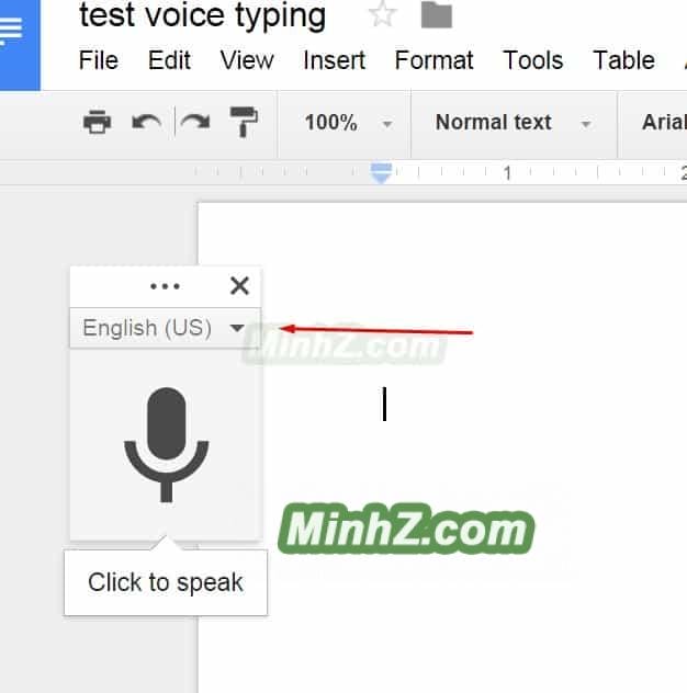 Chọn tiếng Việt